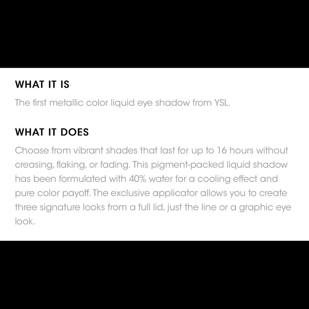 💯 YSL Full Metal Liquid Eyeshadow❤️❤️❤️ - Picture 3 of 12